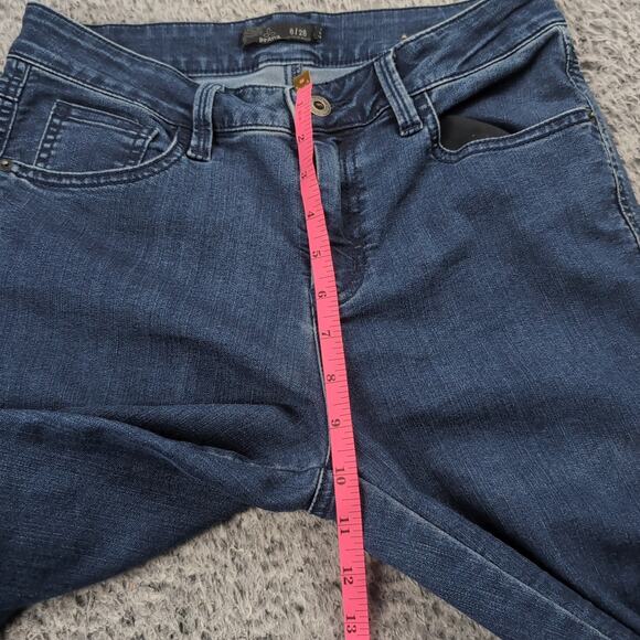 Prana Jeans Women 6 Blue Slim Ankle Stretch Normcore Preppy Distressed Casual - Picture 7 of 10